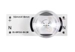 Universal Κομμάτι Μπάρας Backlight για LG Σειράς LB με Στρογγυλό Φακό σε Αλουμίνιο 50x18mm Eastern Star XS-DRT3.0-6V/2W