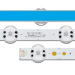 LED Backlight 7 LED για LG 43" SSC.Y19.43UM73, SSC 19Y Trident 43UM73 REV00, EAV64592401 Σετ 3τμχ - Image 2