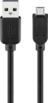Καλώδιο USB 2.0 Type A Αρσενικό σε Micro USB Αρσενικό 0.15m Goobay 95736