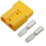 Βύσμα Anderson® Τροφοδοσίας DC 350Α 600V με 2 Επαργυρωμένες Επαφές για Καλώδιο 85mm² Κίτρινο Anderson 6323G5