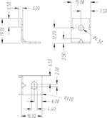 Mean Well MHS012 Μεταλλικό Στήριγμα 19x16x15mm για Τροφοδοτικά Mean Well Σειράς HRP, HRPG, HRP-N, MSP, QP, RSP, SD, SPV, TP - Image 2