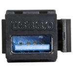 Βύσμα Keystone USB 3.0 Θηλυκό σε Θηλυκό Μαύρο Logilink NK0015B - Image 3
