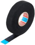 Υφασμάτινη Ταινία PET Μάλλινο 19mm x 25m Πάχος 0.3mm 105°C Μαύρη Tesa 51608-00001-00