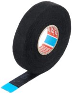 Υφασμάτινη Ταινία PET Μάλλινο 19mm x 25m Πάχος 0.3mm 105°C Μαύρη Tesa 51608-00001-00