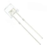 LED Μπλε Πάγου Φ5mm 12VDC 2200mcd 140° 14mA Optosupply OSB64L5A7E1A-CRLED14