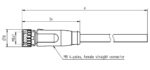 Βύσμα M8 4 Pin Θηλυκό με Καλώδιο 2m IP67 Harting 21348100481020 - Image 2