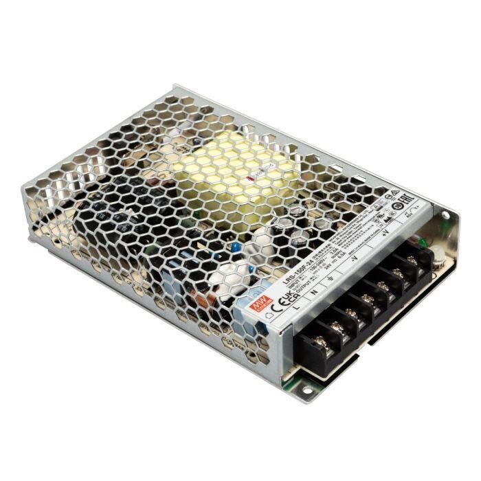 984434834-o1.jpg Τροφοδοτικό Switching 24VDC 6.5A 150W Μεταλλικό Mean Well LRS-150F-24 - Image 1
