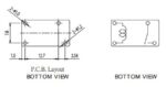 Ρελέ Ηλεκτρομαγνητικό 12VDC 10A 1 Επαφής N.O 4 Pin για PCB Amphenol Anytek AHQSH112LM1F00G - Image 2