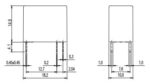 Ρελέ Ηλεκτρομαγνητικό 12VDC 10A 1 Επαφής N.O 4 Pin για PCB Amphenol Anytek AHQSH112LM1F00G - Image 3