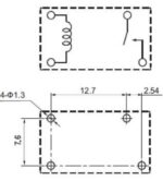 Ρελέ Ηλεκτρομαγνητικό 12VDC 12A 1 Επαφής N.O 4 Pin για PCB Sanyou SJ-SH-112DMH - Image 2