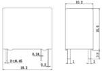 Ρελέ Ηλεκτρομαγνητικό 12VDC 12A 1 Επαφής N.O 4 Pin για PCB Sanyou SJ-SH-112DMH - Image 3