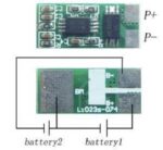 Προστασία Μπαταριών Li-Ion 2 Στοιχείων (BMS) 3A 7.4VDC 19.1x8x2mm Smartec PCM-L02S3-074 - Image 2