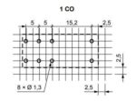 Ρελέ Ηλεκτρομαγνητικό 9VDC 16A 1 Επαφής N.C+N.O 8 Pin για PCB Relpol RM85-2011-35-1009 - Image 4