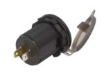 Φορτιστής Οχημάτων 12/24VDC με Display για Panel με 1x USB-A & 1x USB-C Power Delivery 3.1A Max. IP66 4Carmedia CAR-USB-A/C-BL - Image 2
