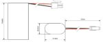 Μπαταρία Επαναφορτιζόμενη Li-Ion 7.26V 3200mAh 2x 18650 με Προστασία, 2 Καλωδίων με Βύσμα 2 Pin Cellevia CL-18650-MH1/2S1P - Image 2