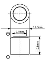 GP Μπαταρία Λιθίου CR1/3N 3V 160mAh Φ11.6x10.8mm 1τμχ - Image 2