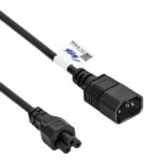 Καλώδιο Τροφοδοσίας 220VAC Βύσμα Τύπου C14 σε C5 1.5m 3x0.5mm² 2.5A Akyga AK-NB-09A