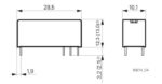Ρελέ Ηλεκτρομαγνητικό 8VDC 8A 1 Επαφής N.C+N.O 5 Pin για PCB Schrack 4-1393224-4 - Image 5