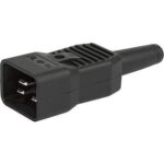 Βύσμα Ρεύματος 3 Pin C20 Αρσενικό Καλωδίου 250VAC 16A Schurter 4796.0000