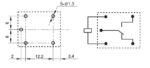 Ρελέ Ηλεκτρομαγνητικό 5VDC 10A 1 Επαφής N.O+N.C 5 Pin για PCB Hongfa HF3FA/005-ZT - Image 3