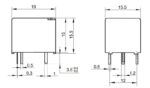 Ρελέ Ηλεκτρομαγνητικό 5VDC 10A 1 Επαφής N.O+N.C 5 Pin για PCB Hongfa HF3FA/005-ZT - Image 4