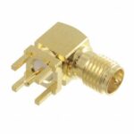 Βύσμα SMA Θηλυκό Reverse Γωνιακό THT για PCB Adam Tech RF2-03N-T-00-50-G-RP