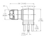 Βύσμα SMA Θηλυκό Reverse Γωνιακό THT για PCB Adam Tech RF2-03N-T-00-50-G-RP - Image 2
