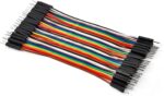 Jumper Cables Αρσενικό σε Αρσενικό 17cm για Πλακέτες Δοκιμών (Breadboards), Σετ των 40τμχ Kamami CAB M-M(40-17-RAINBOW)