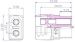 Βύσμα ΧΤ60 Τροφοδοσίας DC 30Α Θηλυκό 2 Pin Κολλητό Καλωδίου 3mm² με Κάλυμμα Amass XT60H-F - Image 3