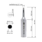 Ersa 0832CD/SB Μύτη Κολλητηριού 2.2mm Επίπεδη για τα Κολλητήρια RT80, RDS80, 0670CDJ, 0680CDJ, 0710CD, 0760CD, 0840CDJ, 0960ED των Σταθμών Ersa - Image 3