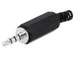 Βύσμα 3.5mm 4 Pin Αρσενικό Πλαστικό Καλωδίου Μαύρο Cliff FC68124