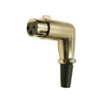 Βύσμα XLR 3 Pin Θηλυκό Γωνιακό Καλωδίου Μεταλλικό Cliff FC60953N