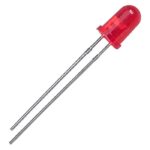 LED Κόκκινο Φ5mm 1.8÷2.6V 250÷600mcd 20mA 45° Brightek N0R01L45