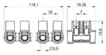 Κλέμμα Ηλεκτρολογική Πολυαμιδίου 12P 6mm² 41A 110°C Easy Break Λευκή ΤΕΚΟΧ 22.06.0007 - Image 2