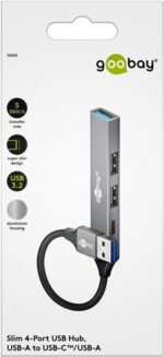 Goobay USB 3.2 Type-A Hub 4 Θυρών με Σύνδεση 1xUSB-A 3.2, 1xUSB-C 2.0 & 2xUSB-A 2.0 74458 - Image 4
