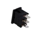 Διακόπτης Rocker ON-OFF-ON 3 Pin SP3T, 10A/250VAC, για Άνοιγμα 19.4x13mm SCI R13-66D-02-BB-77D - Image 2