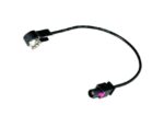 Adaptor Κεραίας Αυτοκινήτου DIN Αρσενικό σε Fakra Αρσενικό με Καλώδιο 23cm Μαύρο 4CarMedia ZRS-BMW-ISO
