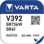 Varta 392 (192, AG3, SR736, SR41) Μπαταρία Ρολογιών Silver Oxide 1.55V 40mAh 1τμχ 20392 - Image 2