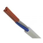 Ηλεκτρολογικό Καλώδιο H05VV-F 3x1mm² Εύκαμπτο Λευκό 1m Cablel 1324 FC