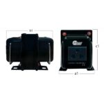 Μετασχηματιστής 230VAC σε 110VAC & Αντίστροφα 300W με Διακόπτη Amarad THG-300 - Image 2