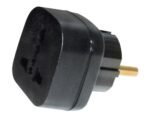 Adaptor Πρίζας από Σούκο Αρσενικό σε Universal Θηλυκό για Συσκευές από Όλες τις Χώρες Μαύρο MW-V2M
