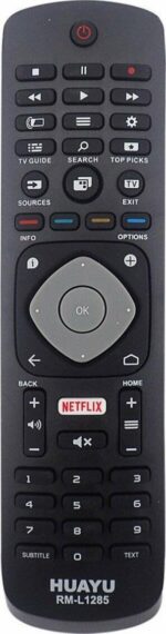 Huayu RM-L1285 Τηλεχειριστήριο Αντικατάστασης για TV Philips Μαύρο