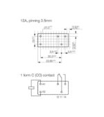 Ρελέ Ηλεκτρομαγνητικό 24VDC 12A 1 Επαφής N.C+N.O 5 Pin RZ01-1C4-D024-R SCHRACK - Image 2