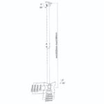 Βάση Οροφής Brateck για TV έως 42" 50kg Max Μαύρη PLB-CE422 - Image 4
