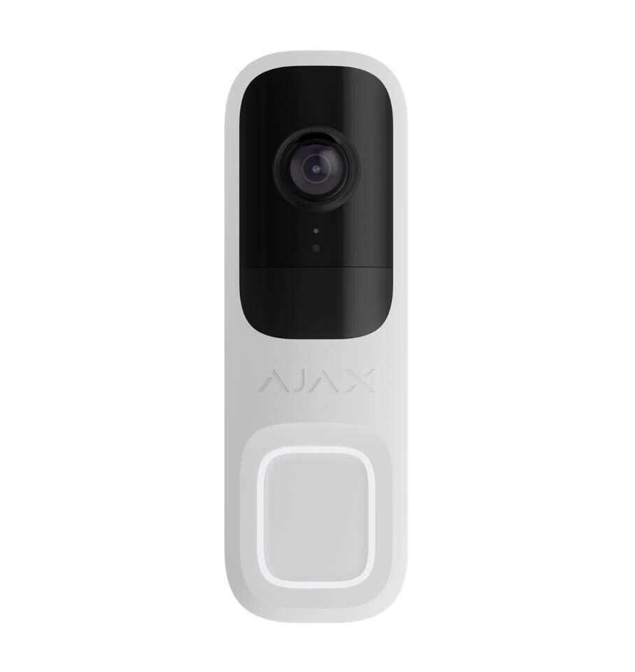 379066139-o1.jpg Ajax Systems Doorbell White Wi-Fi Κουδούνι Πόρτας με Κάμερα 4MP 155° HDR, AI, PIR, IP54 Λευκό 66390 - Image 1