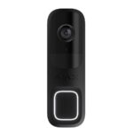 Ajax Systems Doorbell Black Wi-Fi Κουδούνι Πόρτας με Κάμερα 4MP 155° HDR, AI, PIR, IP54 Μαύρο 66391