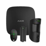 Ajax StarterKit Cam Ασύρματο Σύστημα Συναγερμού 868MHz με LAN & GSM, 1x Μαγνητική Επαφή 1x Ανιχνευτή Κίνησης PIR με Κάμερα & 1x Τηλεχειριστήριο, Μαύρο