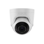 Ajax Systems TurretCam 5MP/2.8mm IP Κάμερα Dome 5MP με Φακό 2.8mm, IR 35m, PoE, με Μικρόφωνο & SD Card Εξωτερικού Χώρου IP65 Λευκή