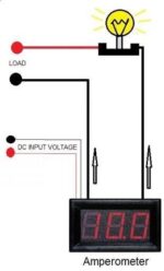Ψηφιακό Αμπερόμετρο Πίνακα 3 Ψηφίων 0÷10A DC 48x29x22mm με Ενσωματωμένο Shunt Μαύρο - Image 2