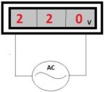 Ψηφιακό Βολτόμετρο Πίνακα  3 Ψηφίων 70÷500VAC 48x29x22mm Μαύρο - Image 2